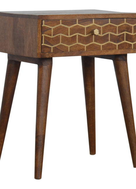 Gold Art Pattern Bedside