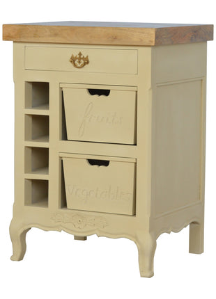 French Style Cream Cabinet
