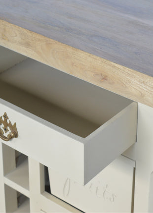French Style Cream Cabinet