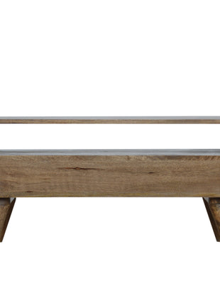 Curved Grey Washed Media Unit