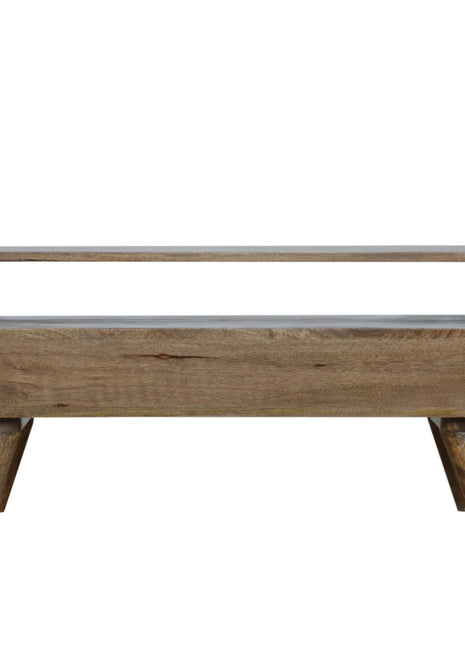 Curved Grey Washed Media Unit
