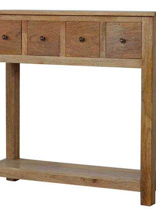 4 Drawer Country Console