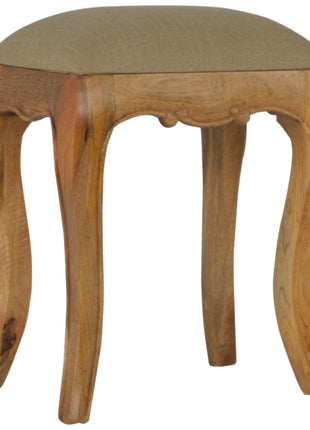 Chantilly Schlamm Leinen Hocker