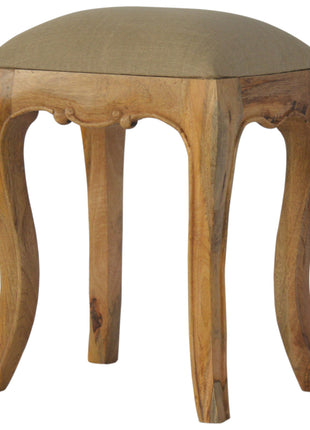 Chantilly Schlamm Leinen Hocker