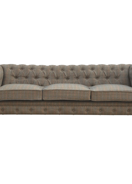 Chesterfield de 3 plazas Multi Tweed
