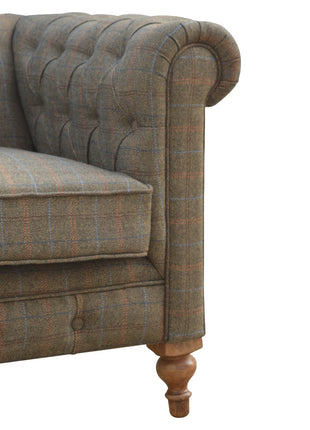 Multi Tweed 3 Seat Chesterfield