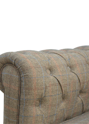 Multi Tweed 3 Seat Chesterfield
