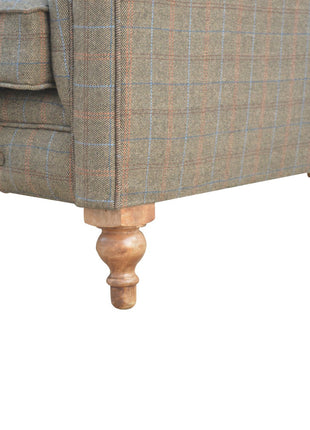Multi Tweed 3 Seat Chesterfield