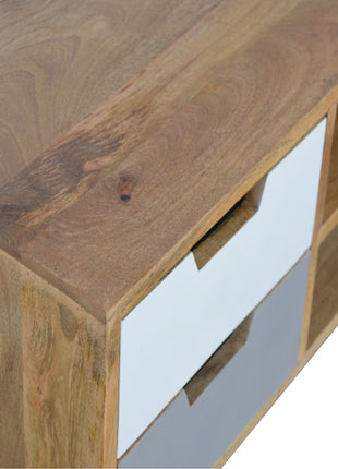 Grey Painted Open TV Unit