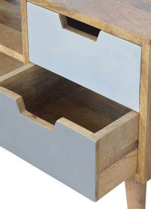 Grey Painted Open TV Unit