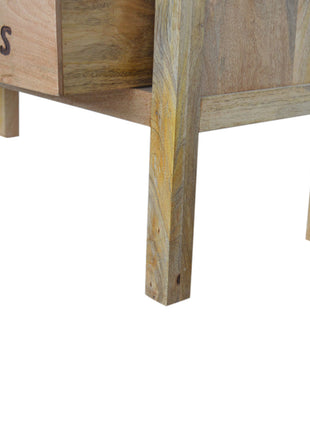 Geschnitzte Aufbewahrungsbank für Sie und Ihn