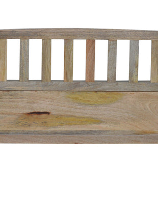 Geschnitzte Aufbewahrungsbank für Sie und Ihn