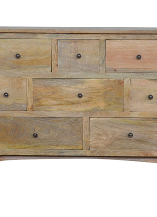 Oak-ish Solid Wood 8 Drawer Chest
