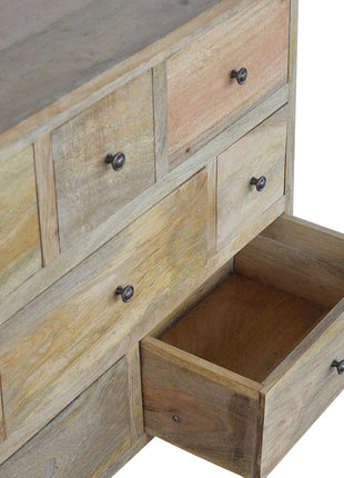 Oak-ish Solid Wood 8 Drawer Chest