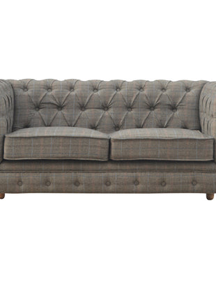 Multi Tweed 2 Seat Chesterfield