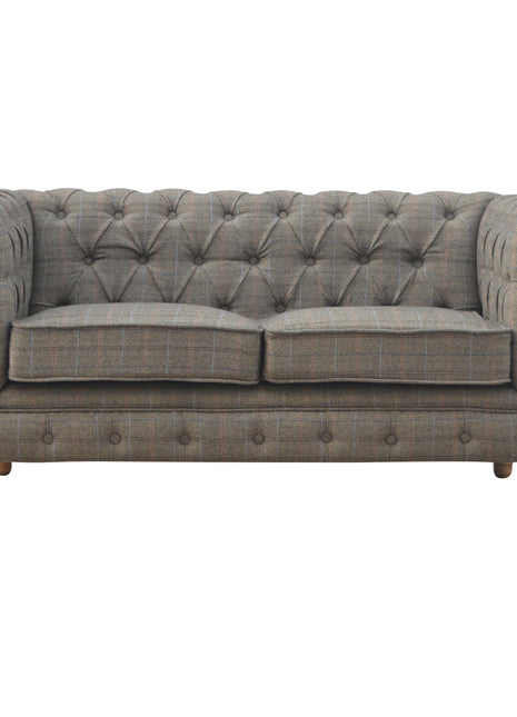 Multi Tweed 2 Seat Chesterfield