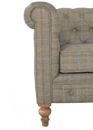 Multi Tweed 2 Seat Chesterfield