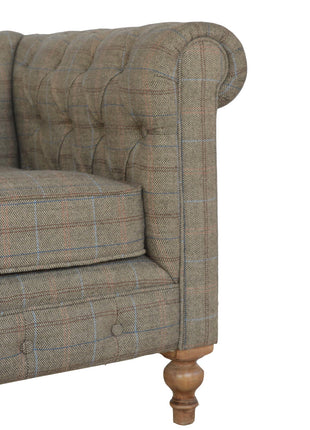 Multi Tweed 2 Seat Chesterfield