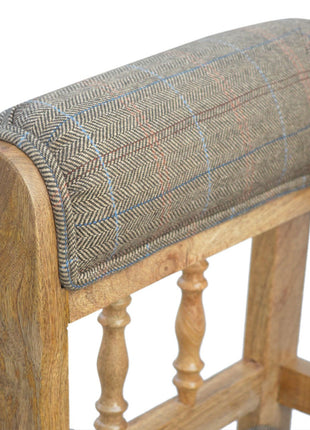 Multi Tweed Deep Button Bench