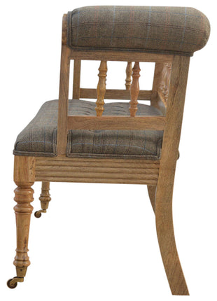 Multi Tweed Deep Button Bench