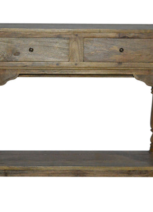 Solid Mango 2 Drawer Console