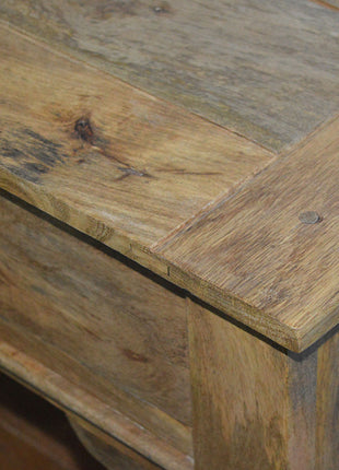 Solid Mango 2 Drawer Console