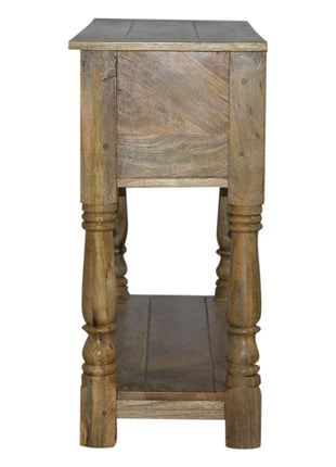 Solid Mango 2 Drawer Console