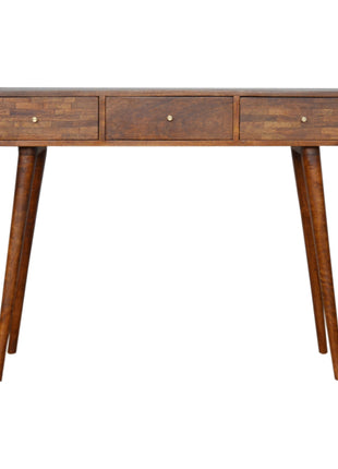 3 Drawer Assorted Chestnut Console
