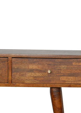 3 Drawer Assorted Chestnut Console