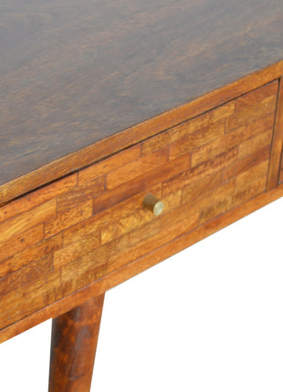 3 Drawer Assorted Chestnut Console