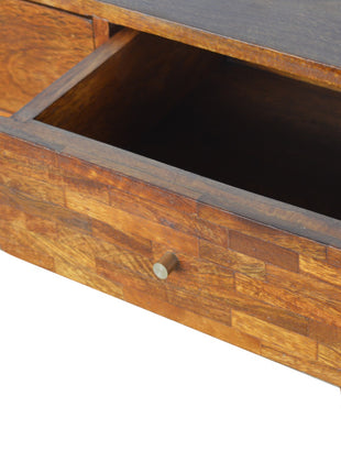 3 Drawer Assorted Chestnut Console