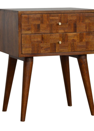 Varied Chestnut Bedside