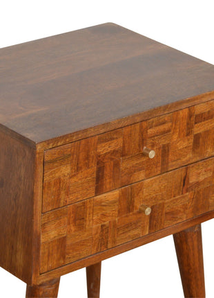 Varied Chestnut Bedside
