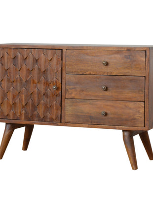 Carved Chestnut Sideboard