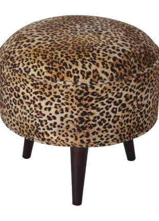 Reposapiés de estilo nórdico con diseño de leopardo