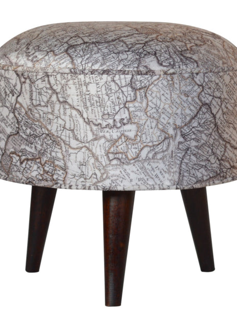 IN1017 - Reposapiés con estampado de mapa