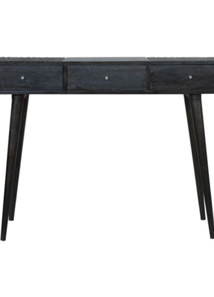 Ash Black 3 Drawer Console Table