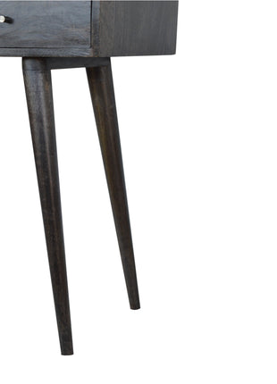 Ash Black 3 Drawer Console Table