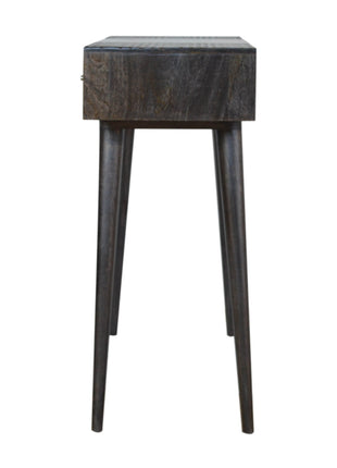 Ash Black 3 Drawer Console Table