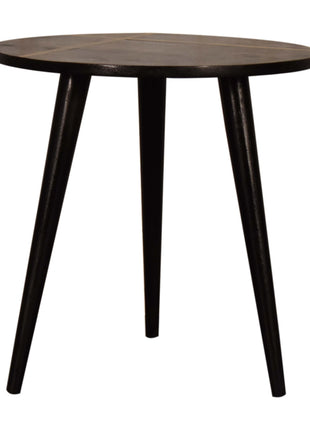 Walnut Gold Inlay End Table