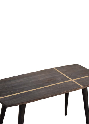 Ash Black Brass Inlay Coffee Table