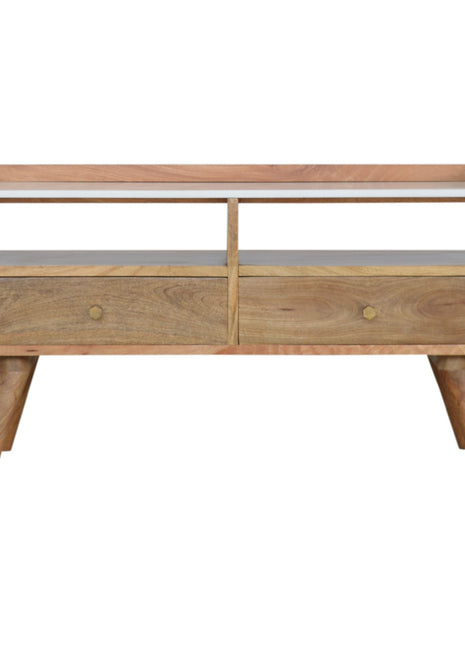 White Marble Top Media Unit