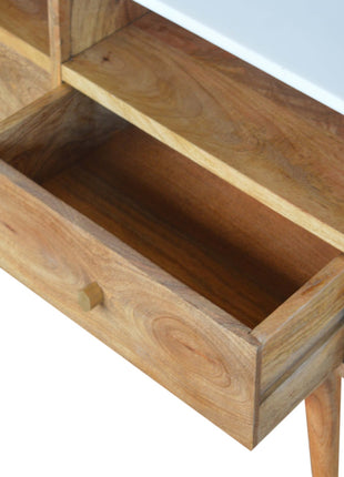 White Marble Top Media Unit