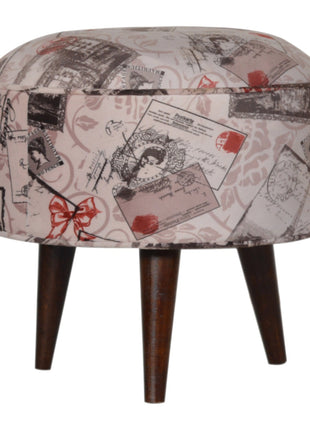 Postcard Footstool