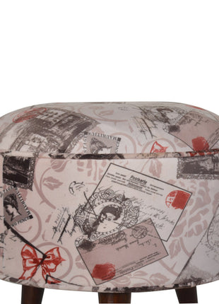 Postcard Footstool