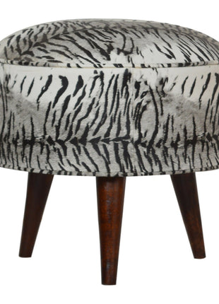 Zebra Print Footstool