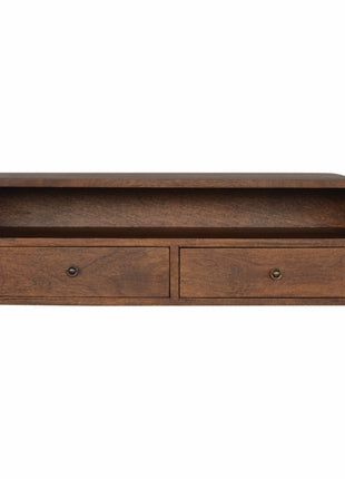 Floating Chestnut Open Console