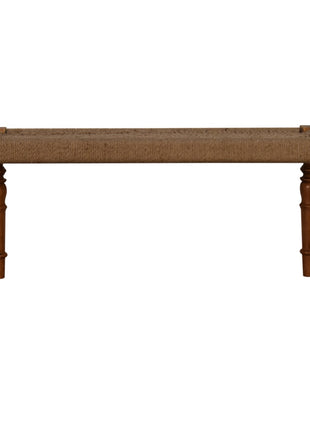 Fabric Turned Leg Bench