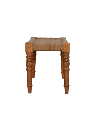 Fabric Turned Leg Bench
