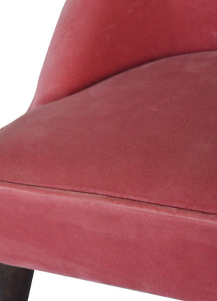 Pink Velvet Deep Button Chair